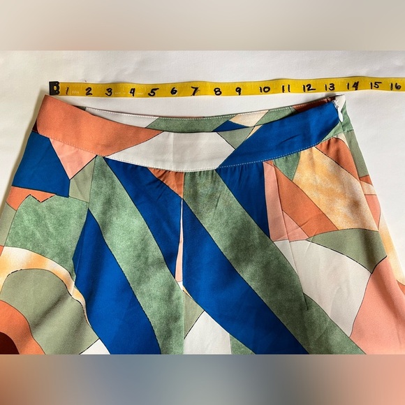 LUUKSE Colorful Abstract Wide Leg Palazzo Pants size M - Picture 8 of 11